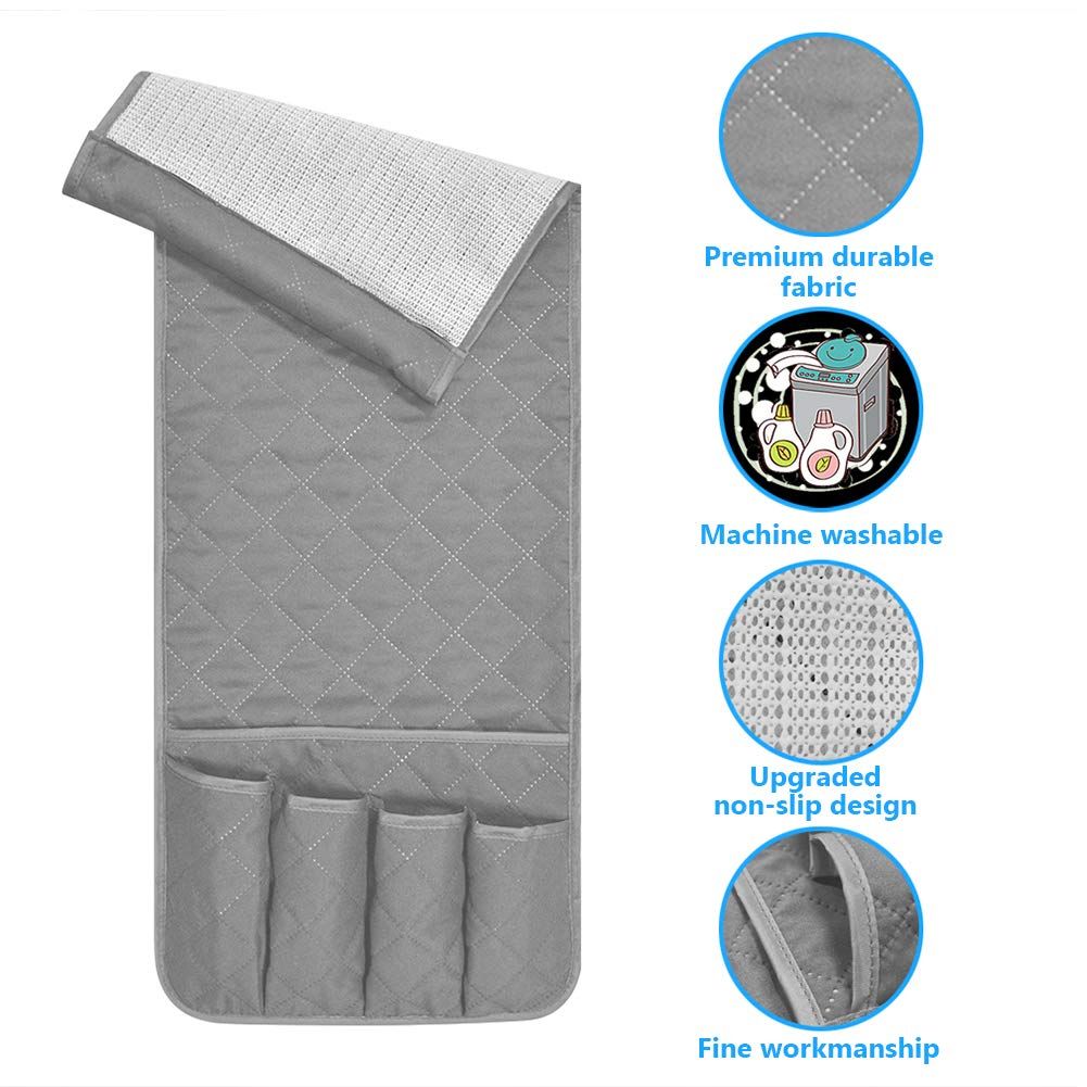 Sofa Armrest Organizer Non-Slip Arm Chair Bedside Storage Organizer for view 3