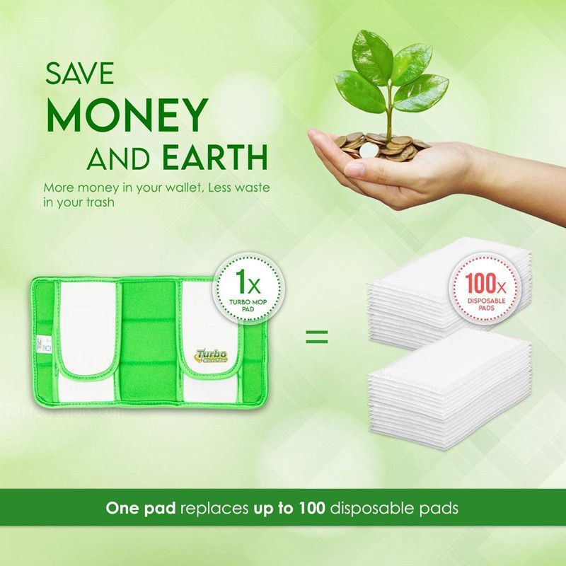 2 Pack Rounded Corners Mop Pads Compatible with Wet Jet Mops view 4