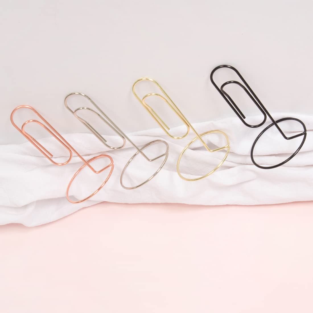 Desktop Memo Holder 4Pcs Base Memo Clip Jumbo Desk Paper Clip Table Number view 5