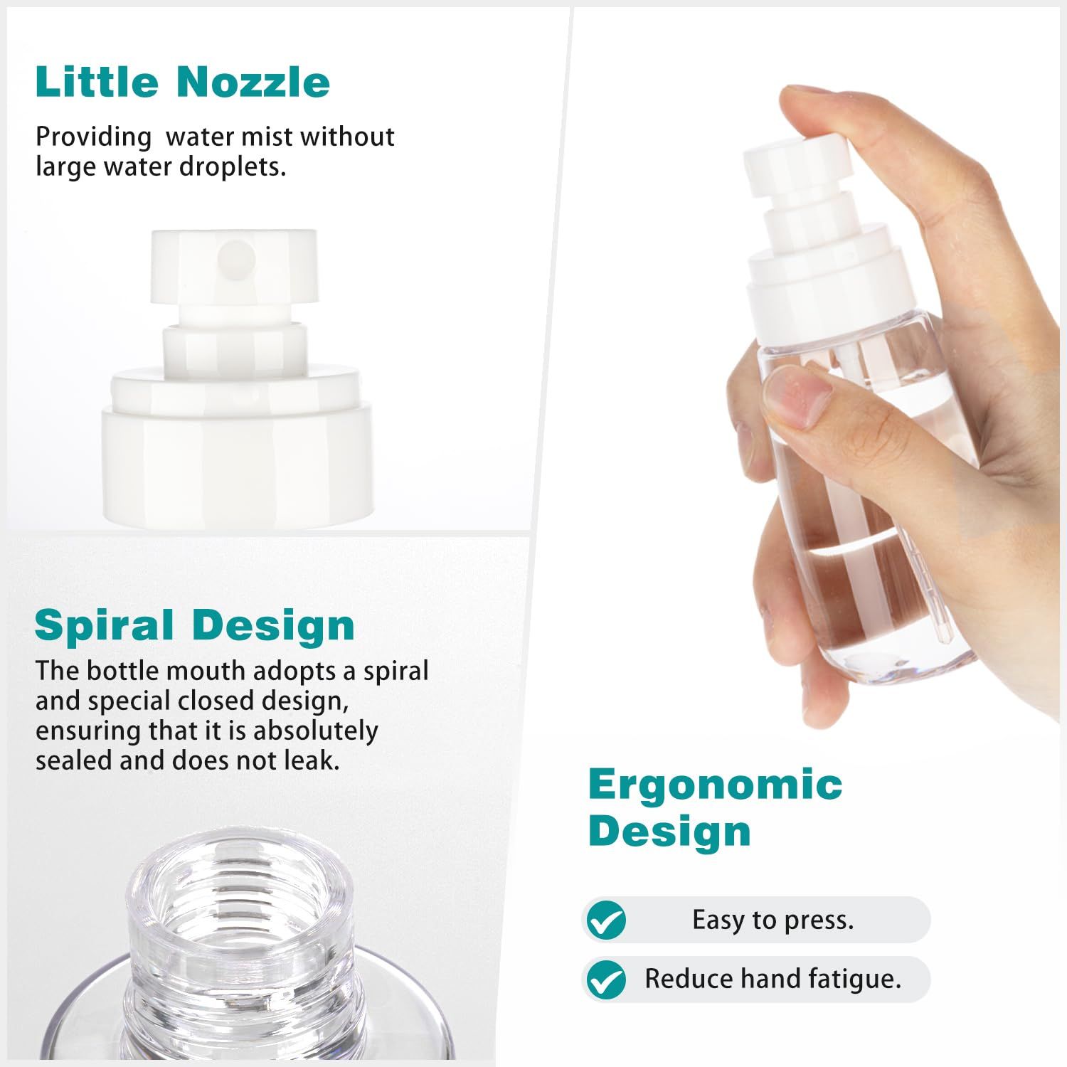 3pack Small Spray Bottle view 3