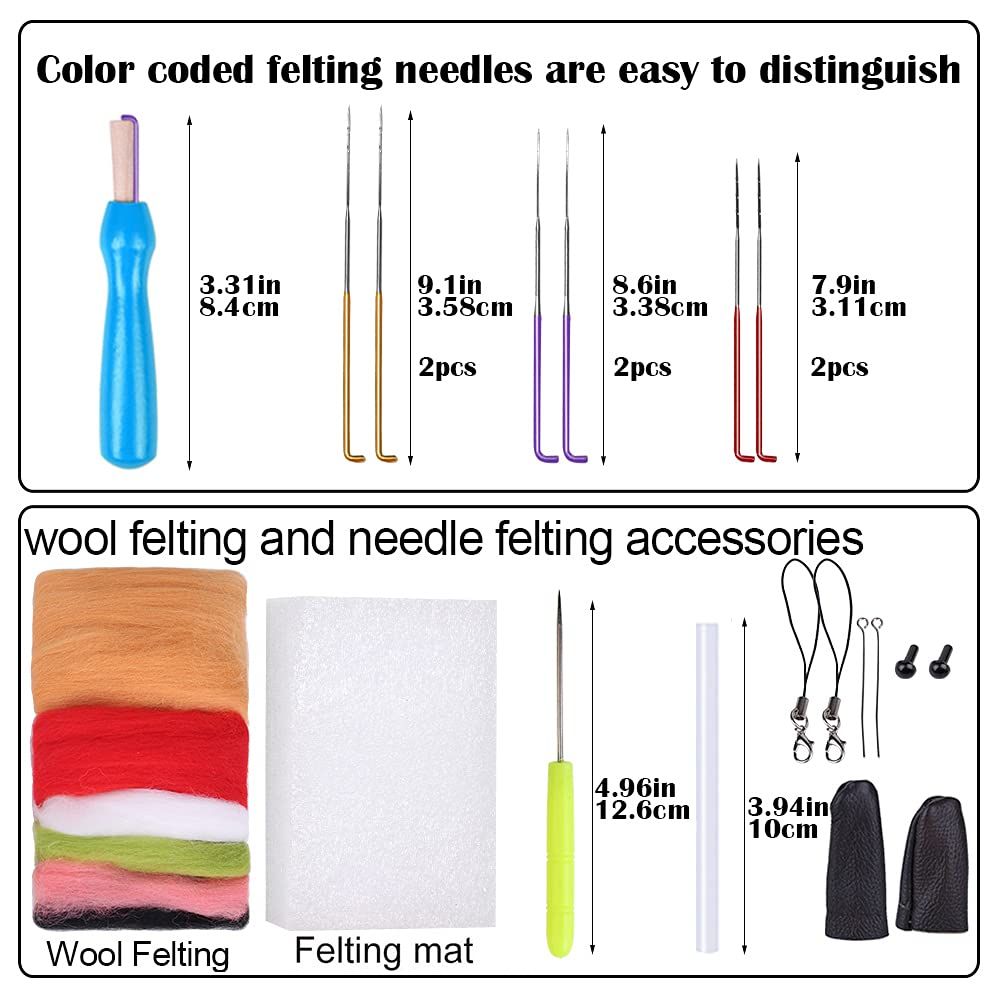 1 Set Animal Wool Needle Felting Kit view 4