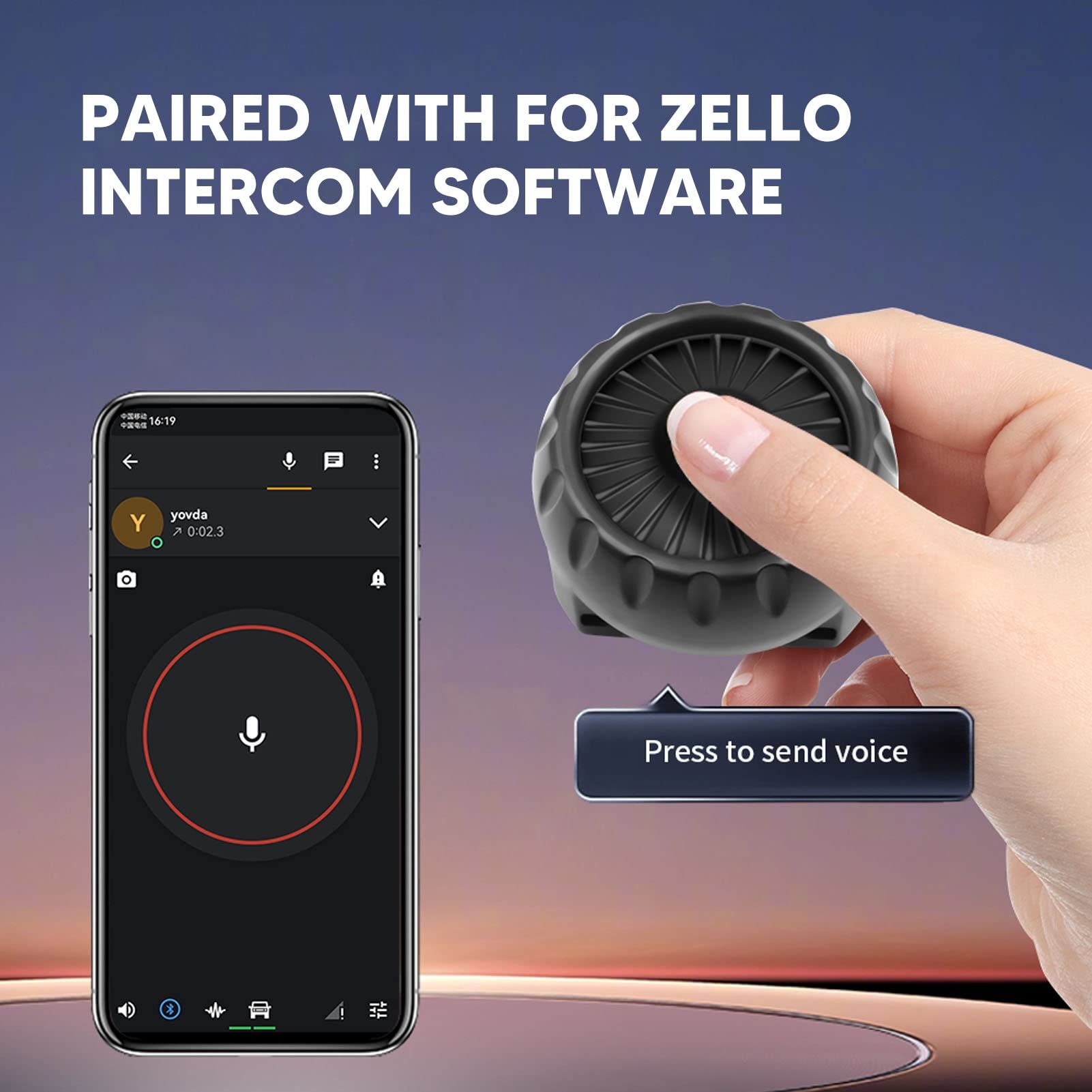 Wireless Bluetooth PTT Button view 3
