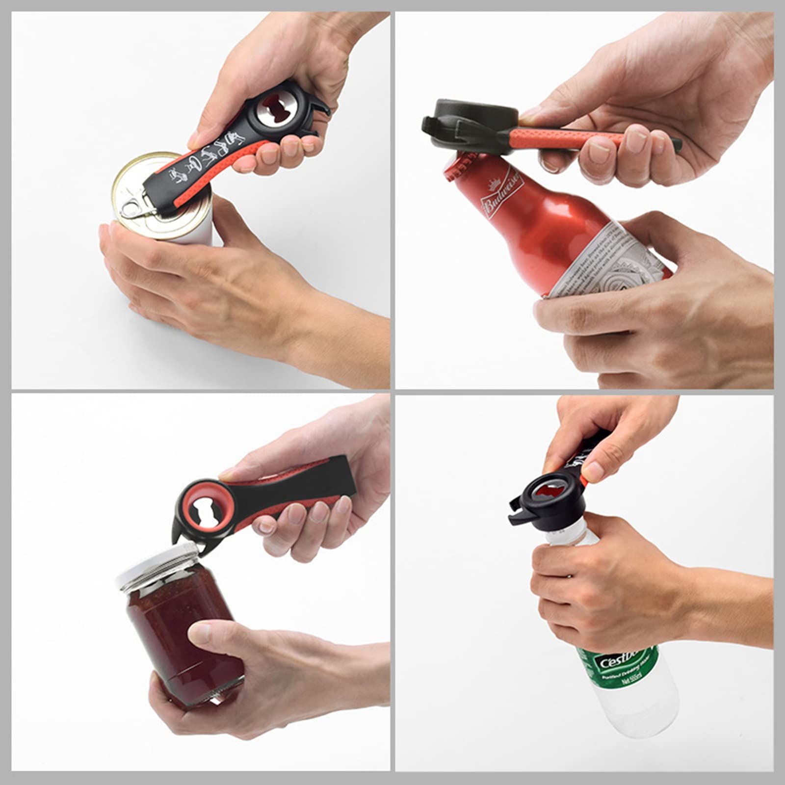 2Pcs 5 In 1 Multi Bottle Opener view 2