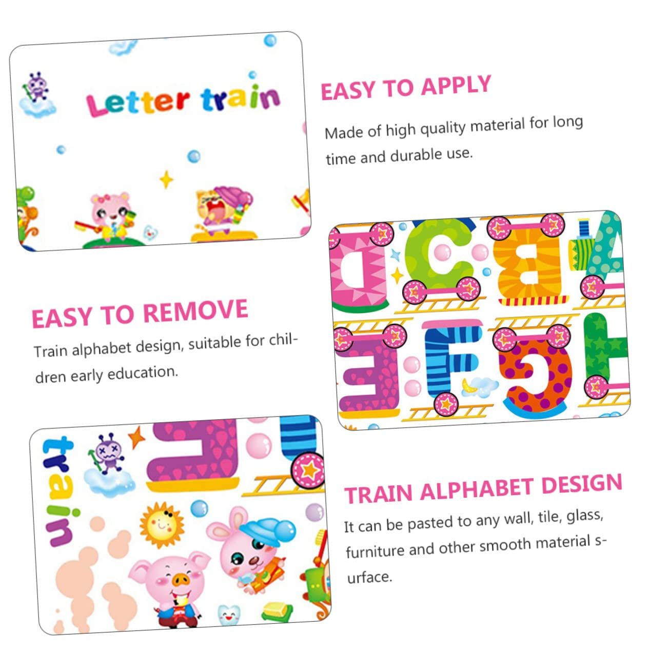 Sticker Sheets for Kids Letter Wall Decor Kindergarten Wall Chart Removable view 3