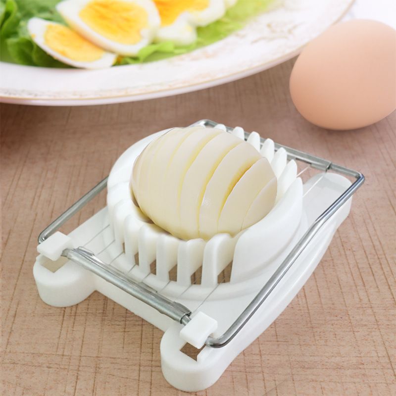 Egg slicer heavy-duty aluminum stainless steel wire egg knife portable kitchen view 4