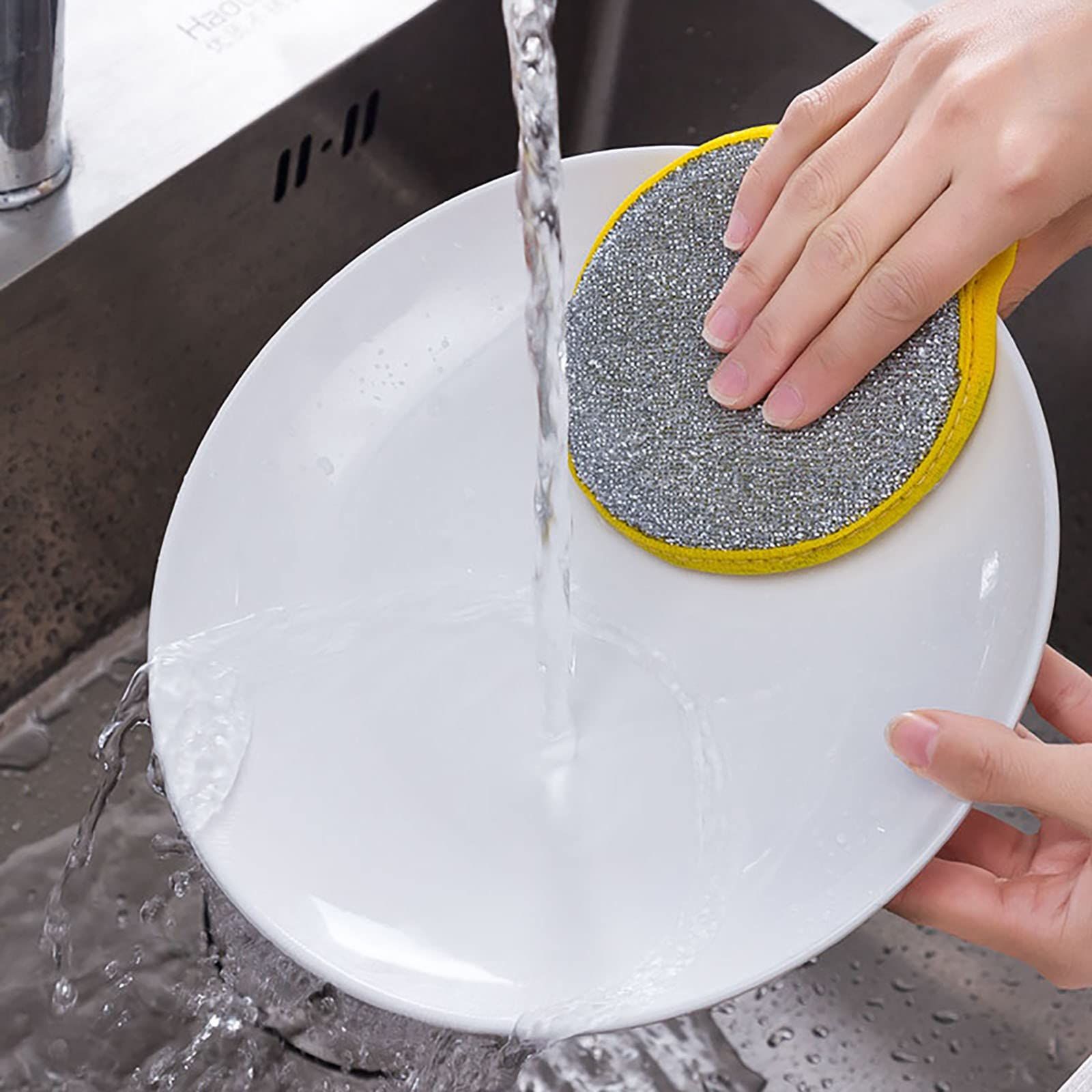 Kitchen Dishwashing Sponge Double-sided Sponge Scrubbing Pot Artifact view 5