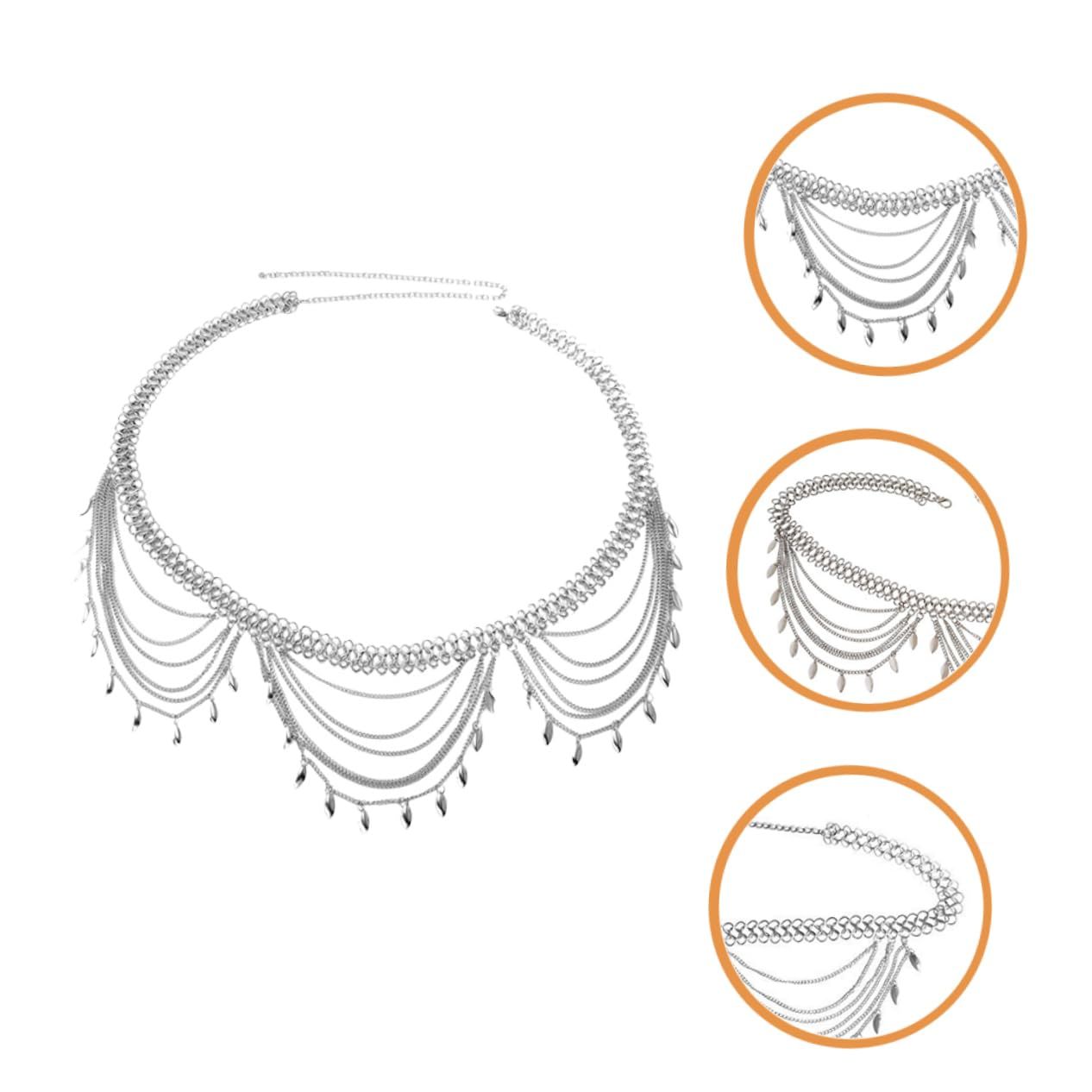 Multi Layer Waist Chain Fashion Jewelry Rhinestone Bikini Summer Bikini Body view 4