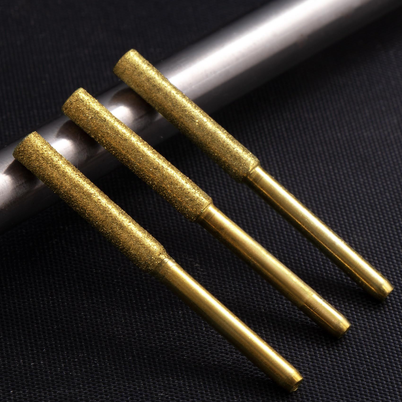 3pcs Bits Titanium Plated Diamond Sharpening Wheels - High Hardness 5/32 view 2