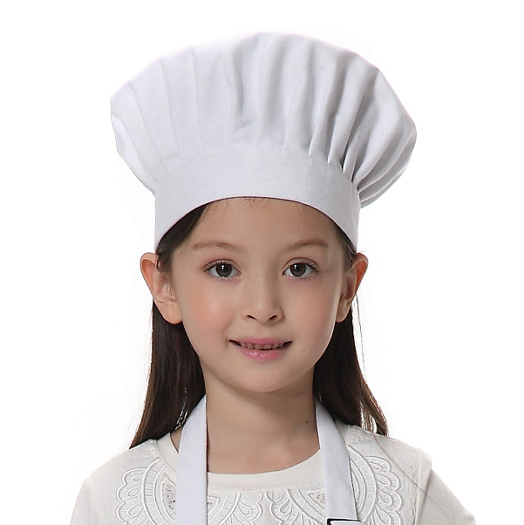 Chef Hat Adjustable Elastic Baker Kitchen Cooking Chef Cap view 4