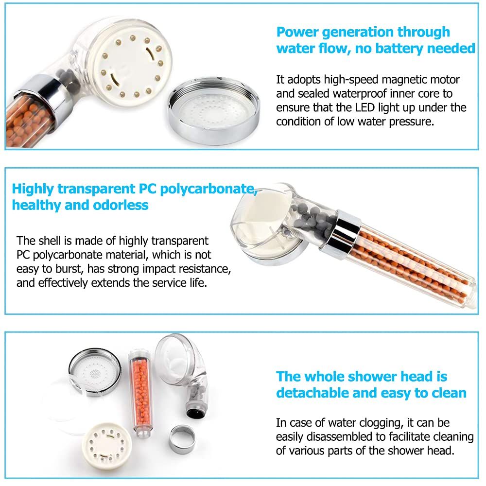 LED Shower Head Color Changing view 4