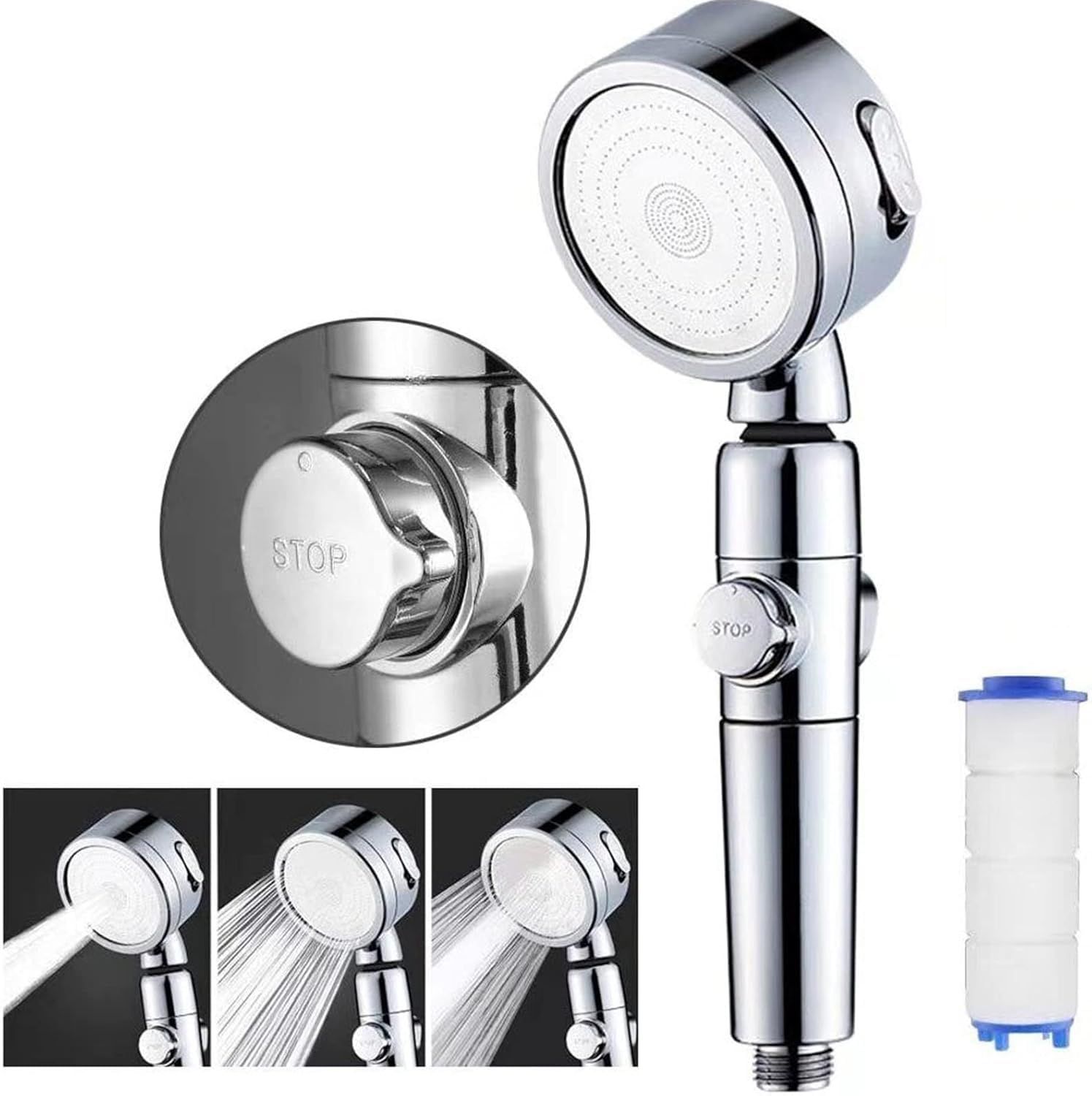 Shower Head,Handheld Shower Shower Head High-Pressure Filter Handheld Showe — image 1