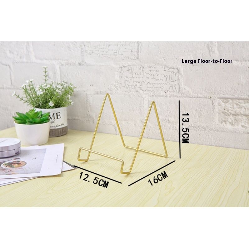 2 pcs Plate Holder Easel Display Stand - Metal Plate Stands for Display view 4