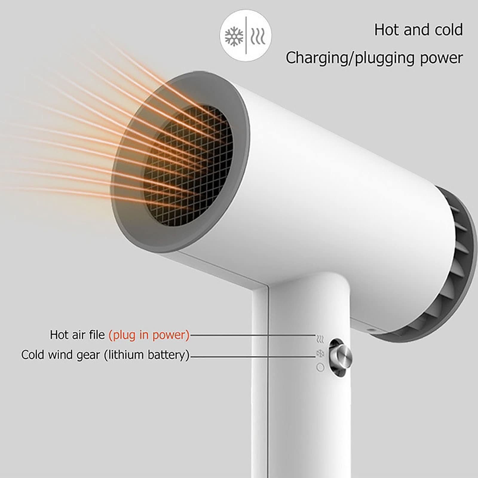 Cordless Hair Dryer, Portable Travel Hair Dryer, Rechargeable Wireless Hair view 3