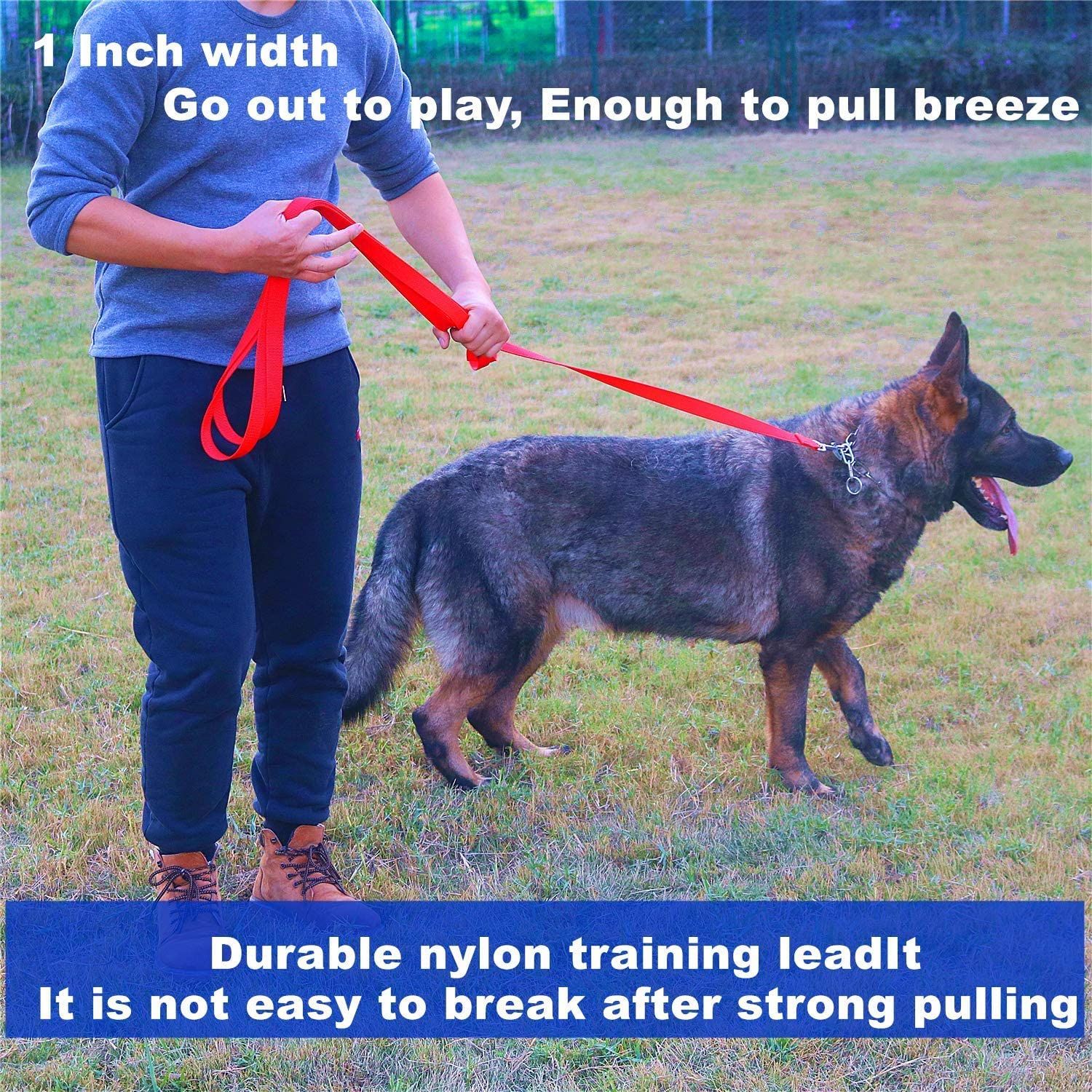 Dog nylon training rope, durable, machine and manual work, reinforced with view 3