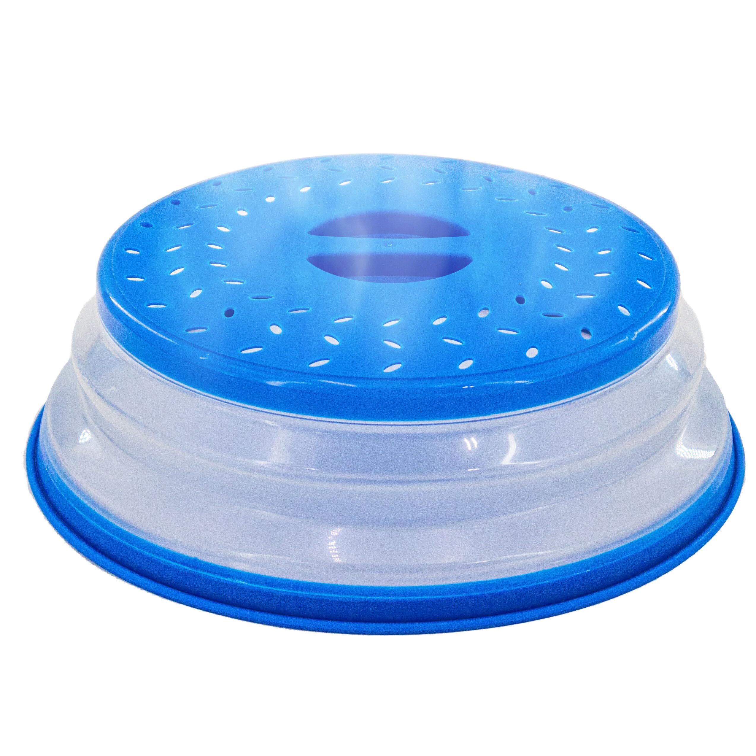 Microwave Splatter Guard Cover - Collapsible Lid for Food Protection and Easy