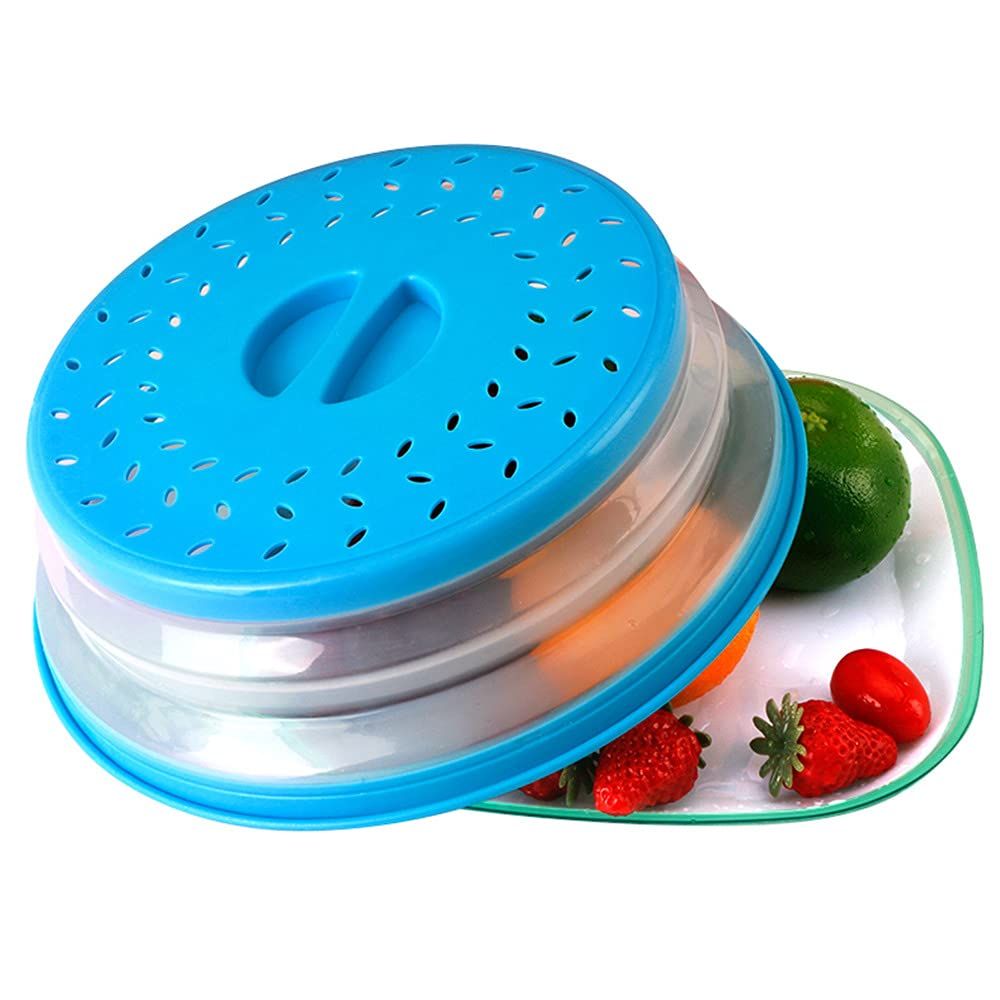 Microwave Splatter Guard Cover - Collapsible Lid for Food Protection and Easy view 3