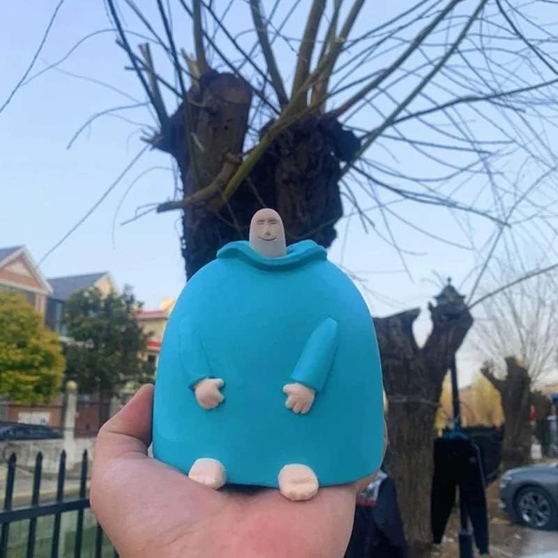 Funny Smiling Middle Finger Statue Ornaments view 5
