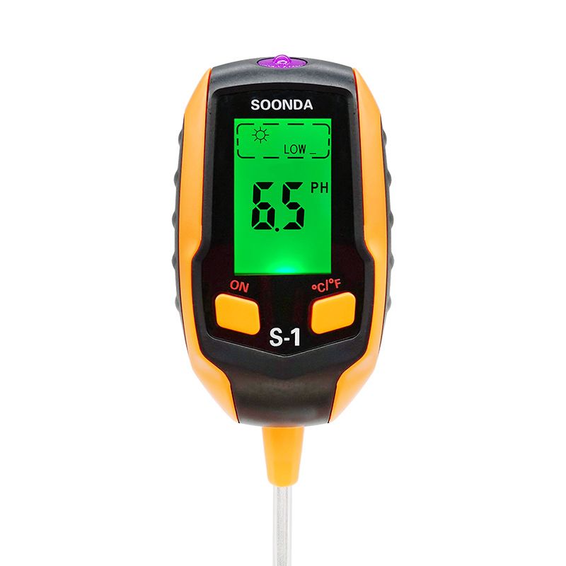 Sunlight Intensity/Environment Humidity Backlight LCD display Soil Test Meter view 2