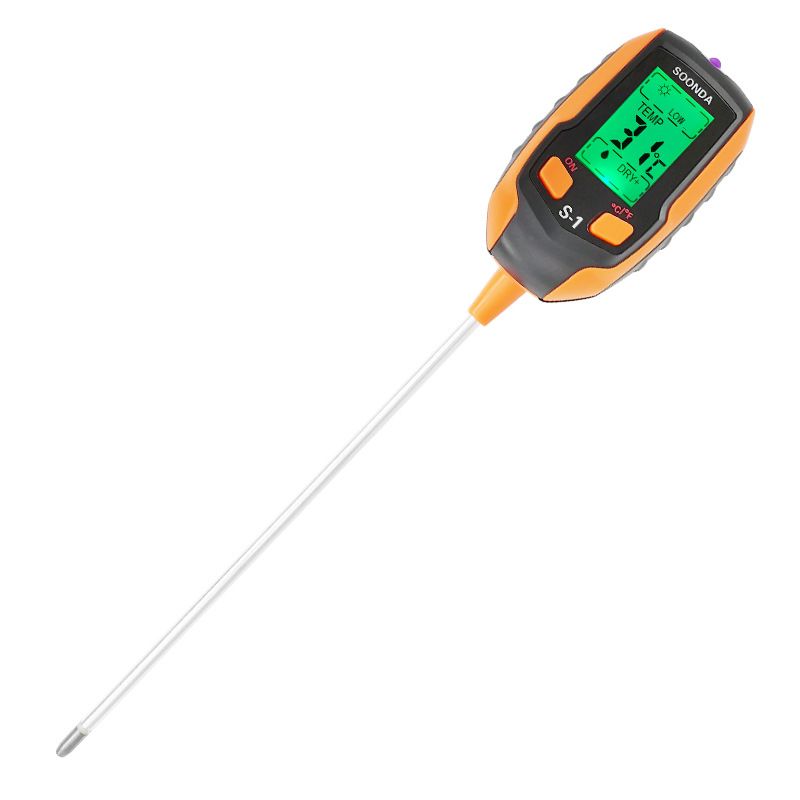 Sunlight Intensity/Environment Humidity Backlight LCD display Soil Test Meter view 3