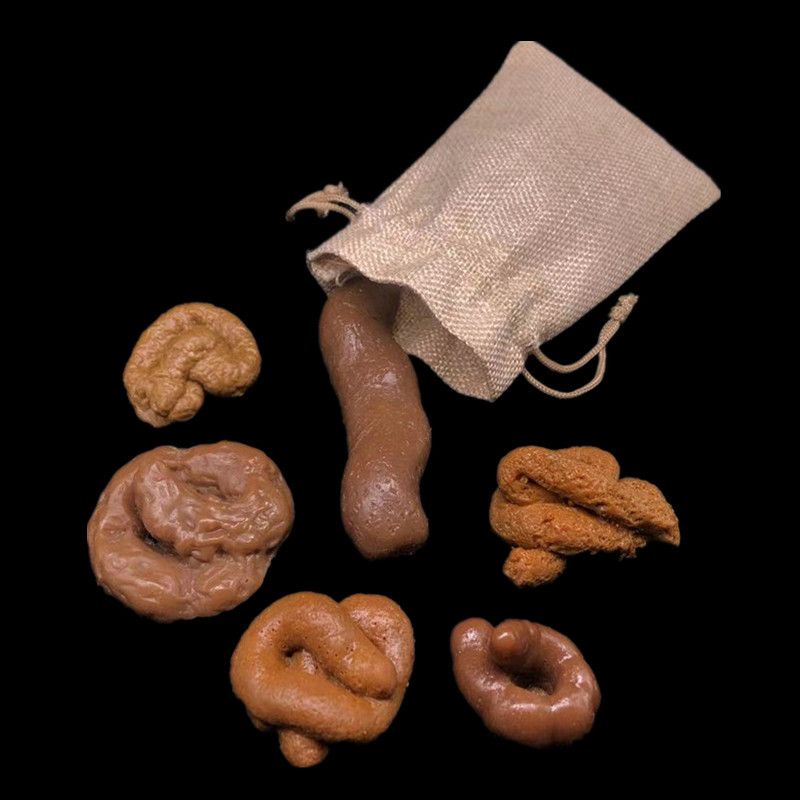 6Pieces Fake Realistic Fake Turd Prank Lifelike Poo Toy Gags and Practical view 2