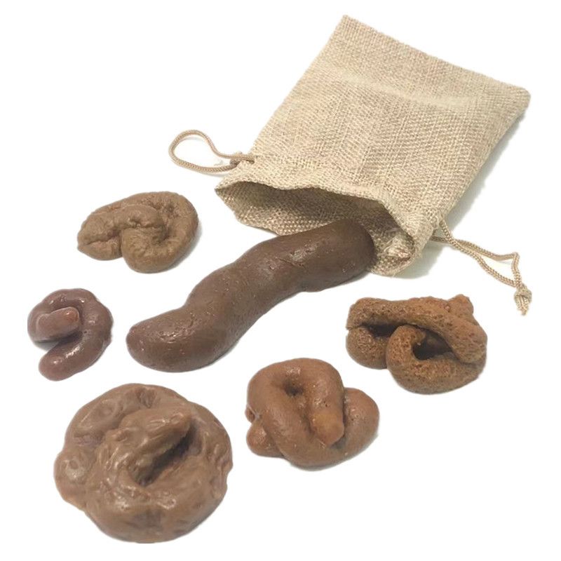 6Pieces Fake Realistic Fake Turd Prank Lifelike Poo Toy Gags and Practical view 3