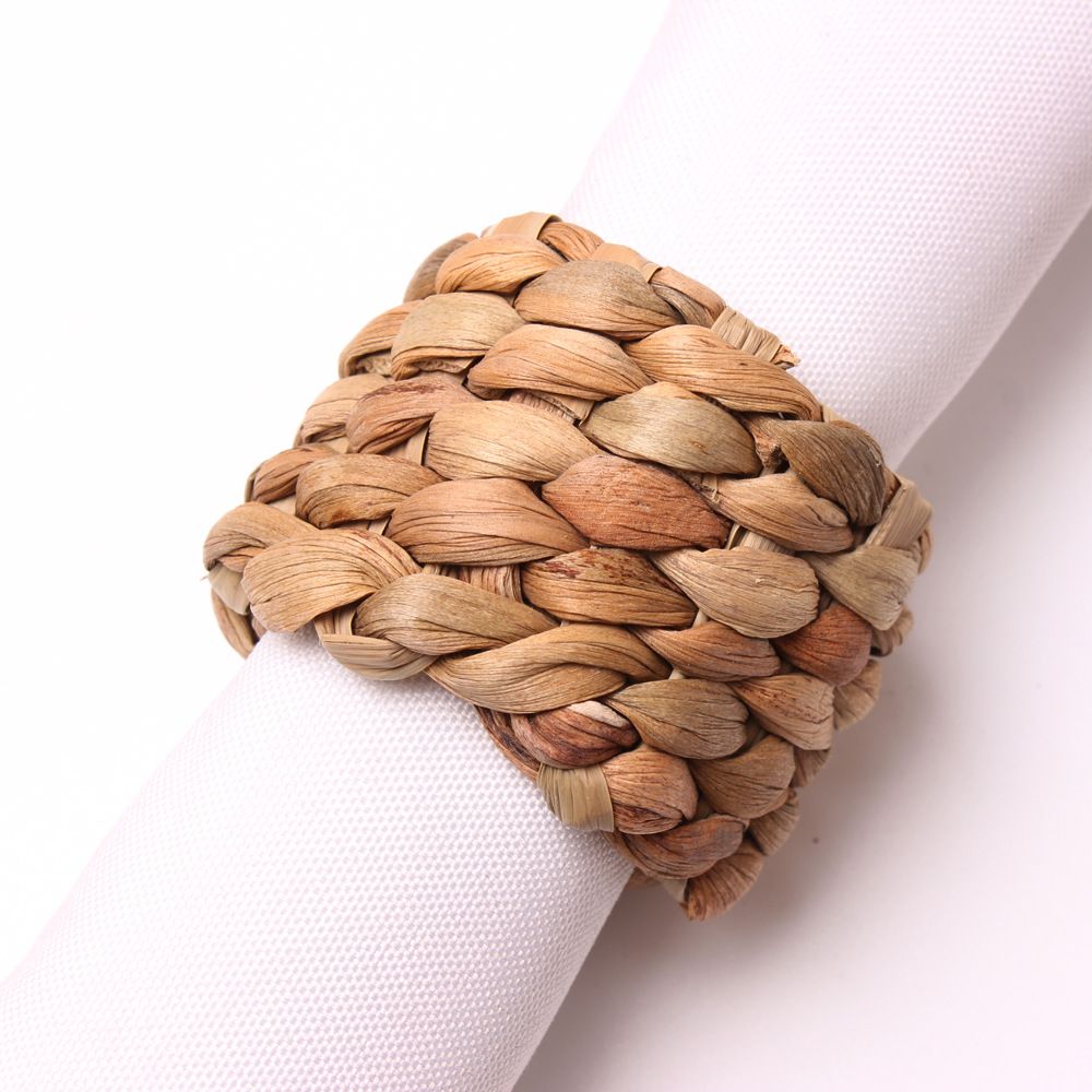 6pcs Round Woven Napkin Ring view 2