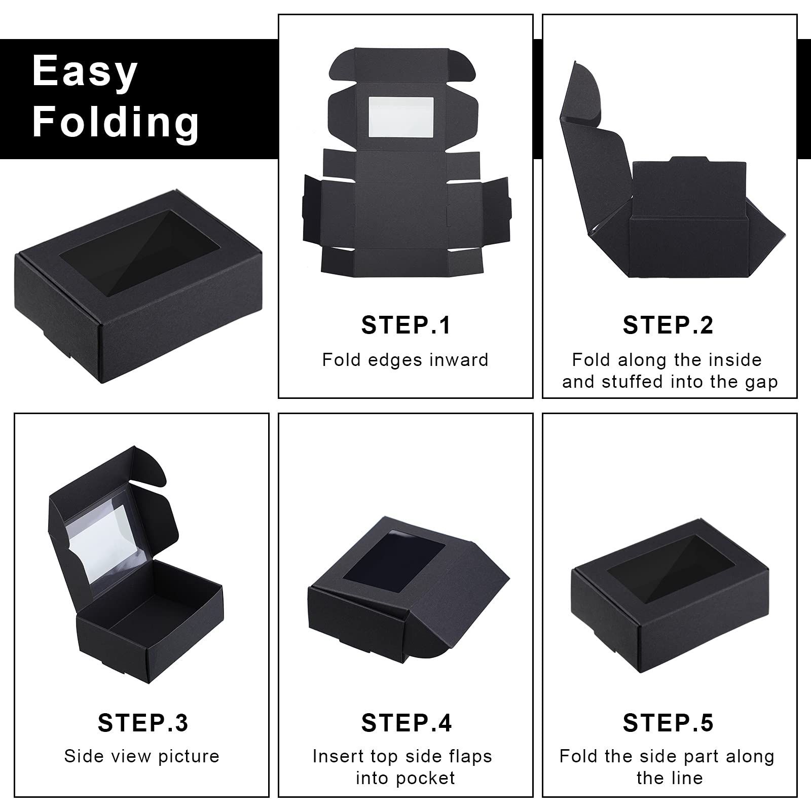 30 Pcs Soap Boxes for Homemade Soap Boxes Packaging Small Gift Box Mini Kraft view 2