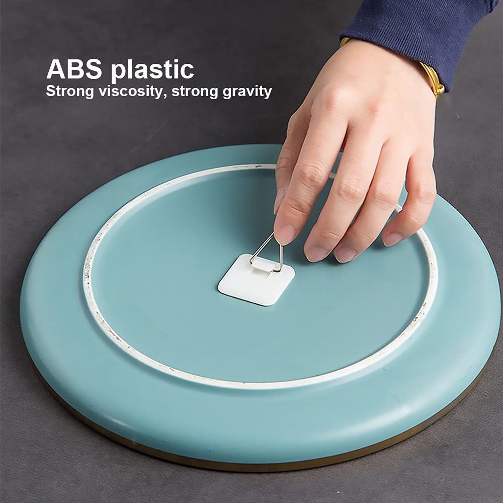40 Pieces Invisible Adhesive Plate Hanger Vertical Plate Holders for The Wall view 2