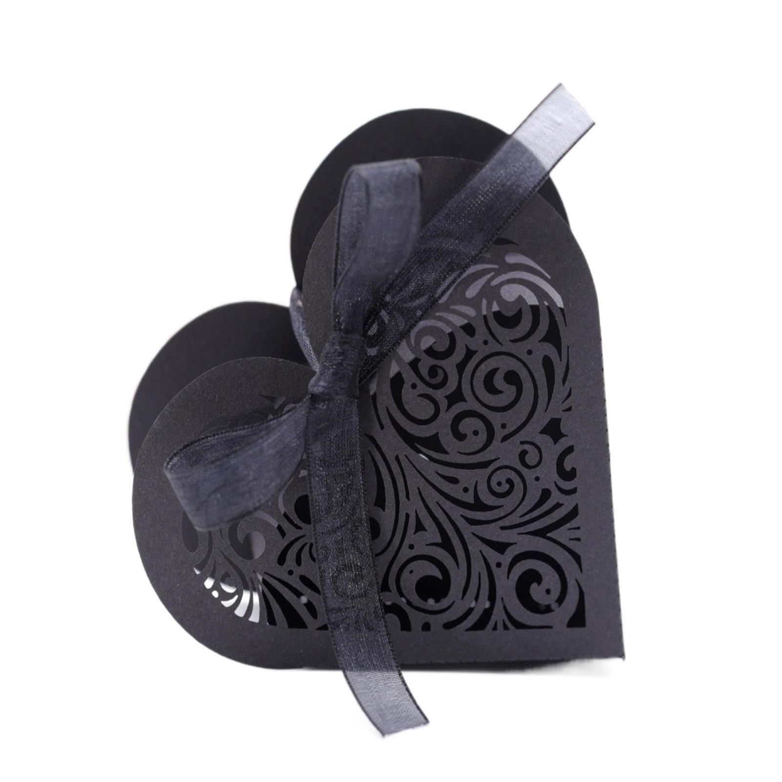50PCS Laser Cut Wedding Party Favor Box Candy Bag Chocolate Gift Boxes with — image 1