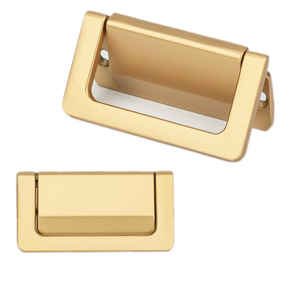 2 Pack Center-to-Center Drawer Handle Pulls Hidden Furniture Handle Aluminum