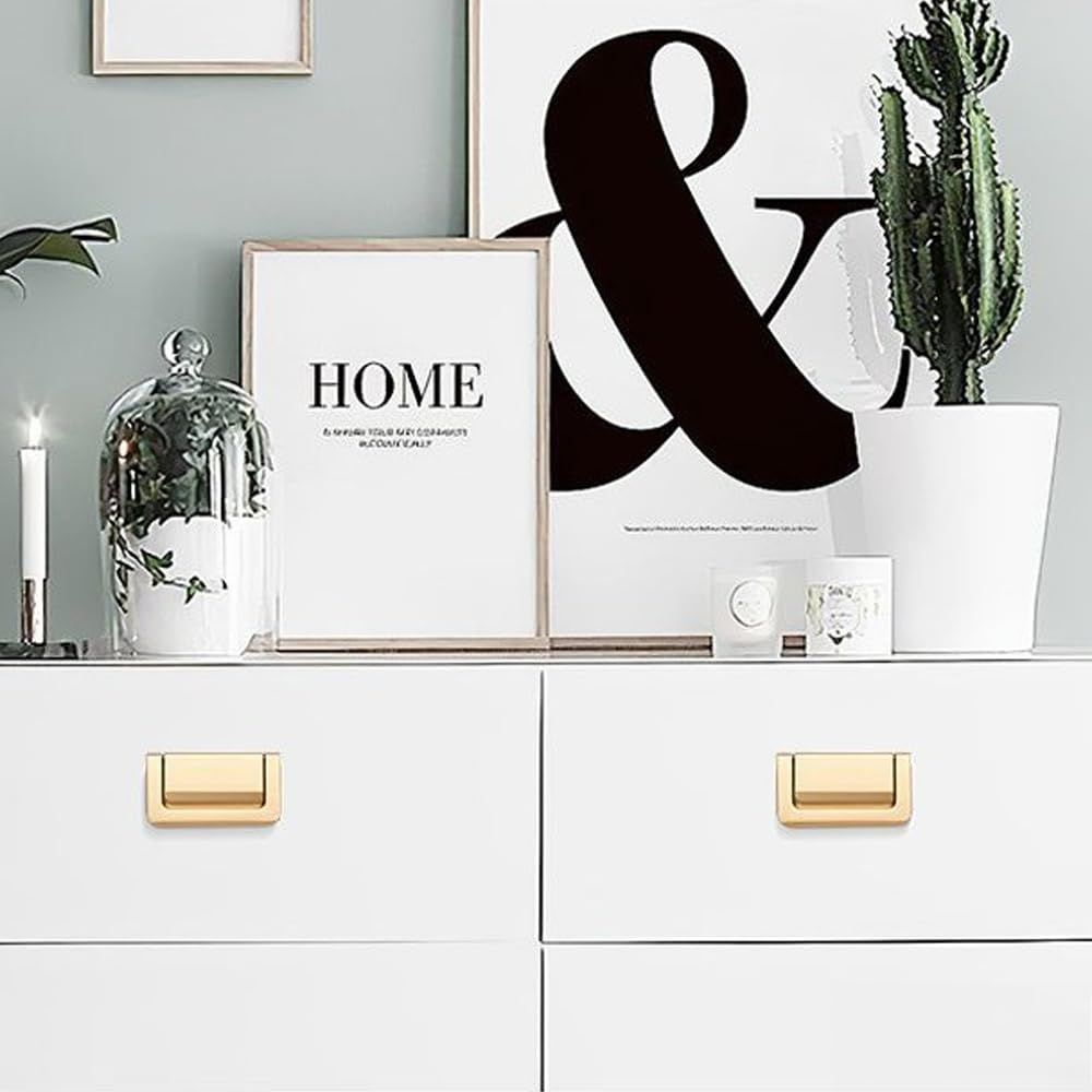 2 Pack Center-to-Center Drawer Handle Pulls Hidden Furniture Handle Aluminum view 2
