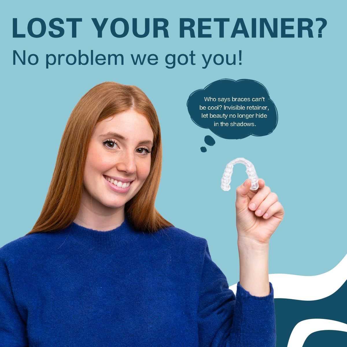 Retainer, Dental Retainer for Teeth, Retainers Nearly Invisible, Clear view 4
