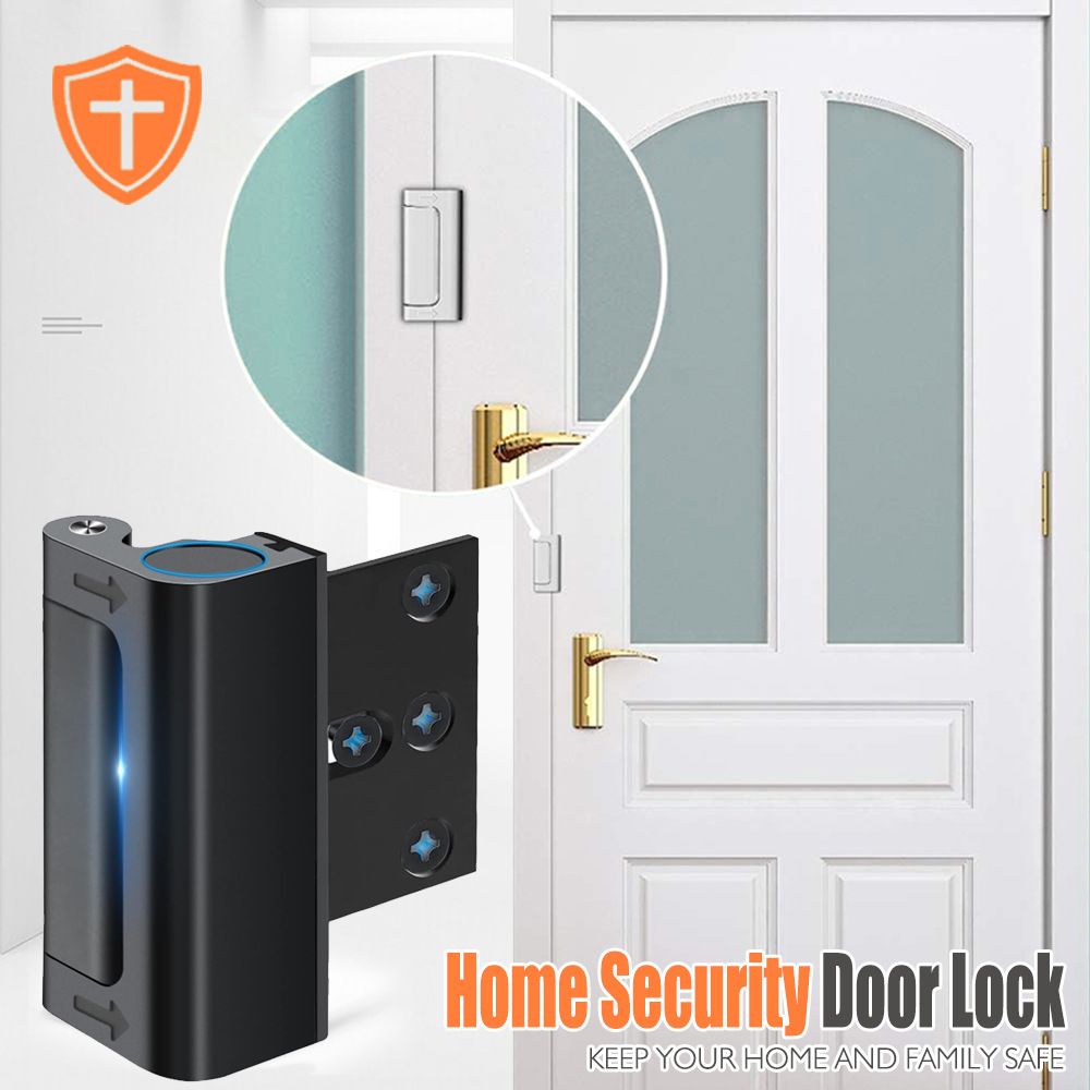 Home Security Door Lock, Reinforcement Lock Withstand 800 lbs for Inward view 2