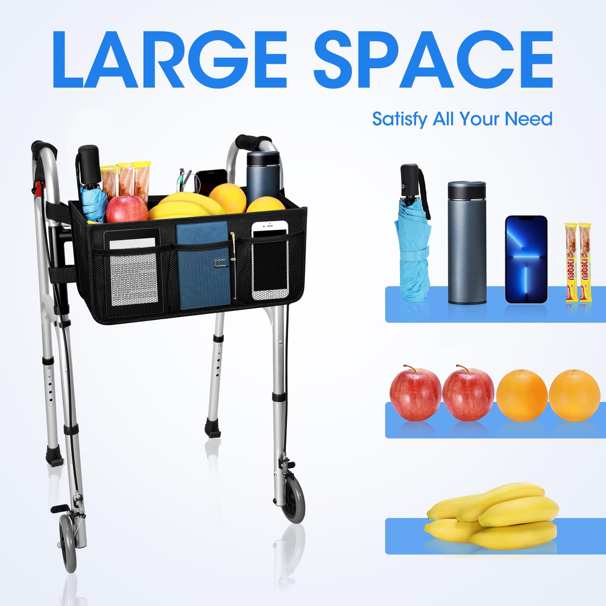Upgrade Basket Walker Bag Water Cup Holder view 2