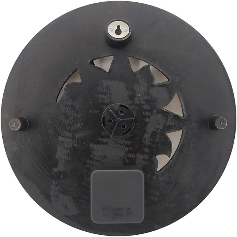 Outdoor Wall Clock, Thermometer for Patio and Pool, Round, Metal view 5