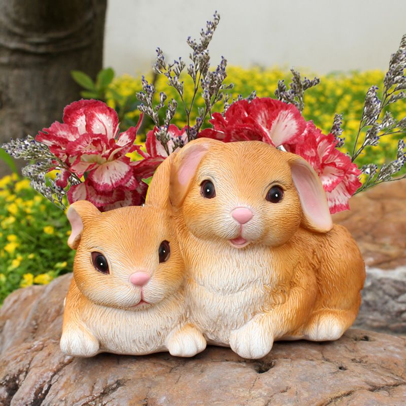 Rabbit Planter Animal Succulent Pots view 2