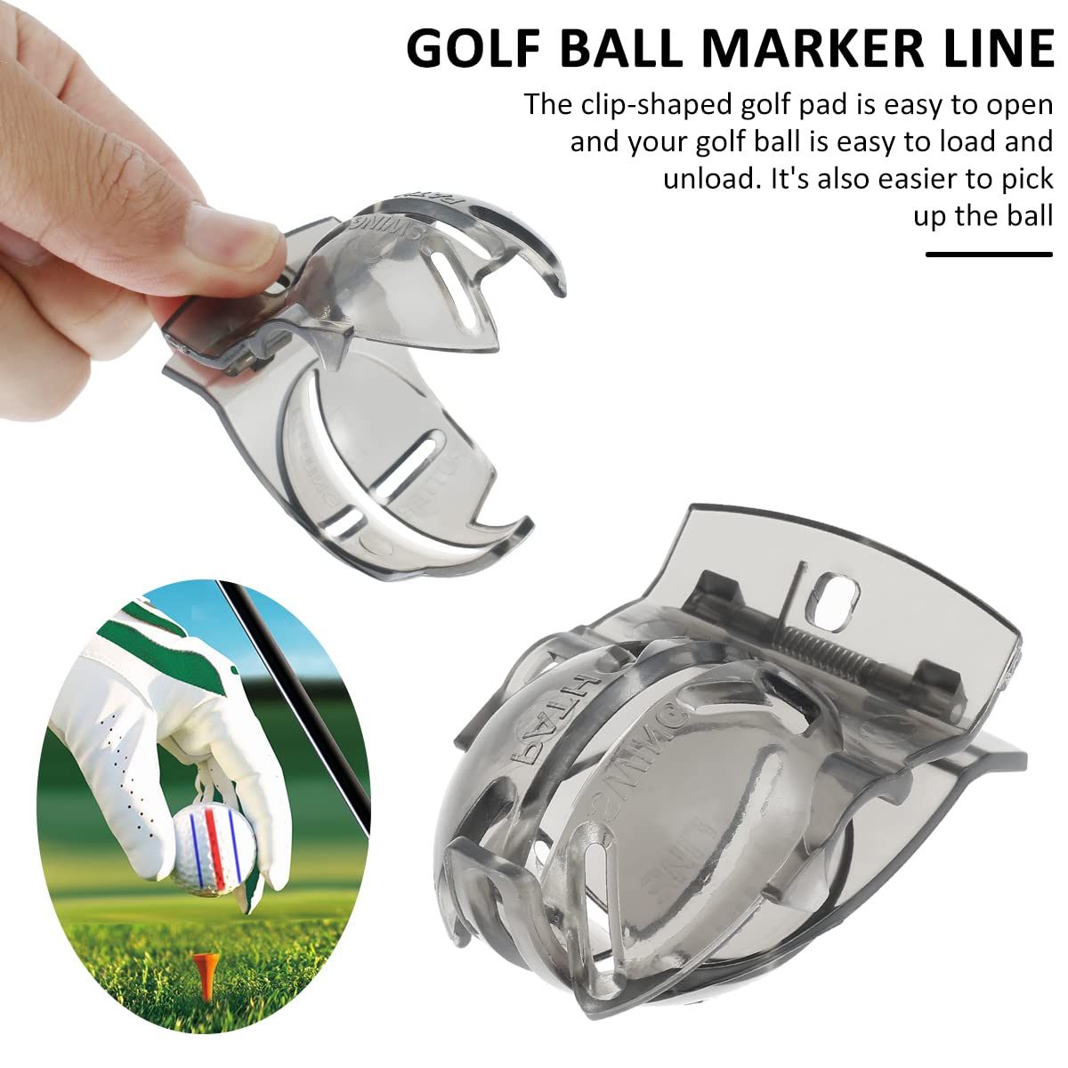 4PCS Golf Ball Marker Alignment Kit view 2