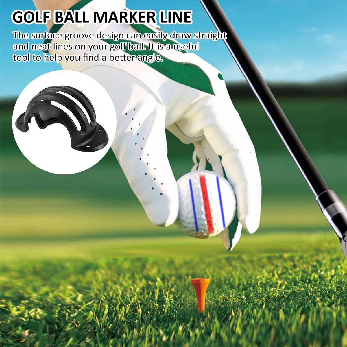 4PCS Golf Ball Marker Alignment Kit view 3