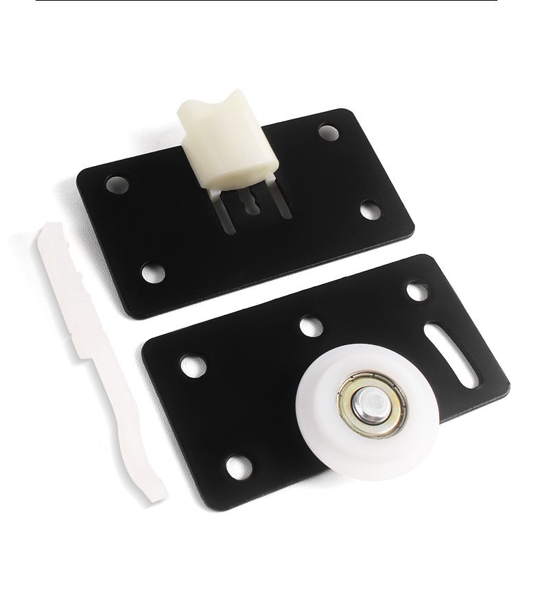 1pair Sliding Wardrobe Door Rollers Cabinet Copper Caster Wheel Pulley for view 3