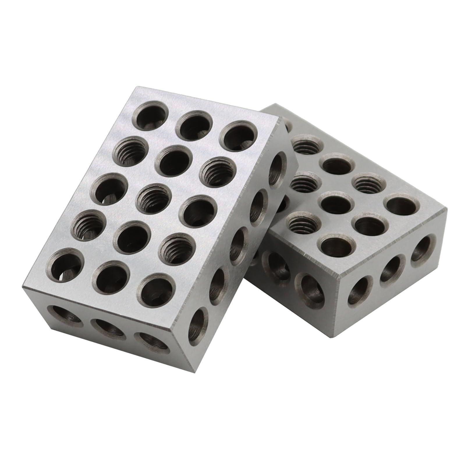 1-2-3 Blocks 23 Holes Within .Tolerances 321 Blocks Set Used for Calibrating view 4