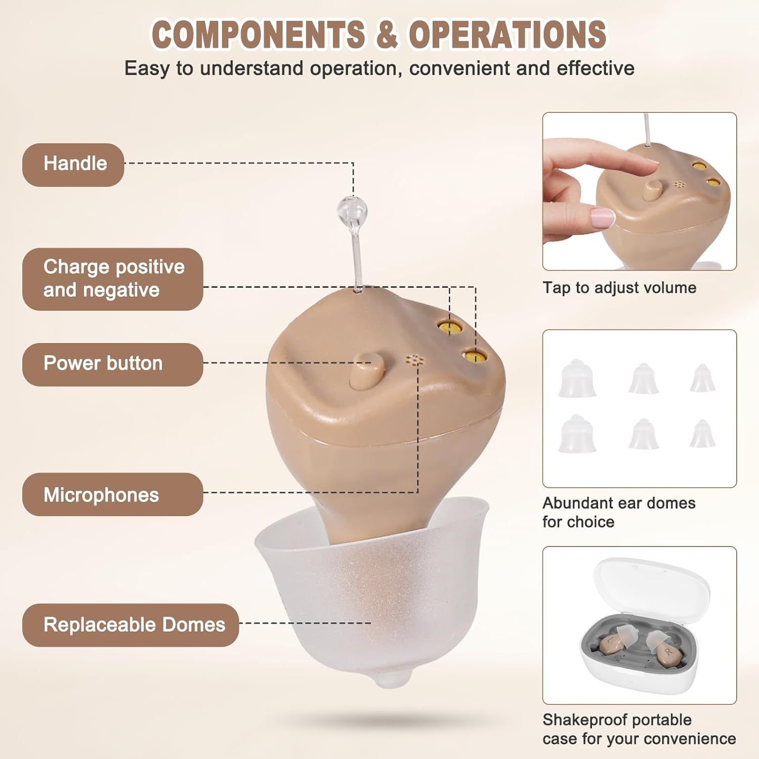 Rechargeable Hearing Aids for Seniors Adults view 4