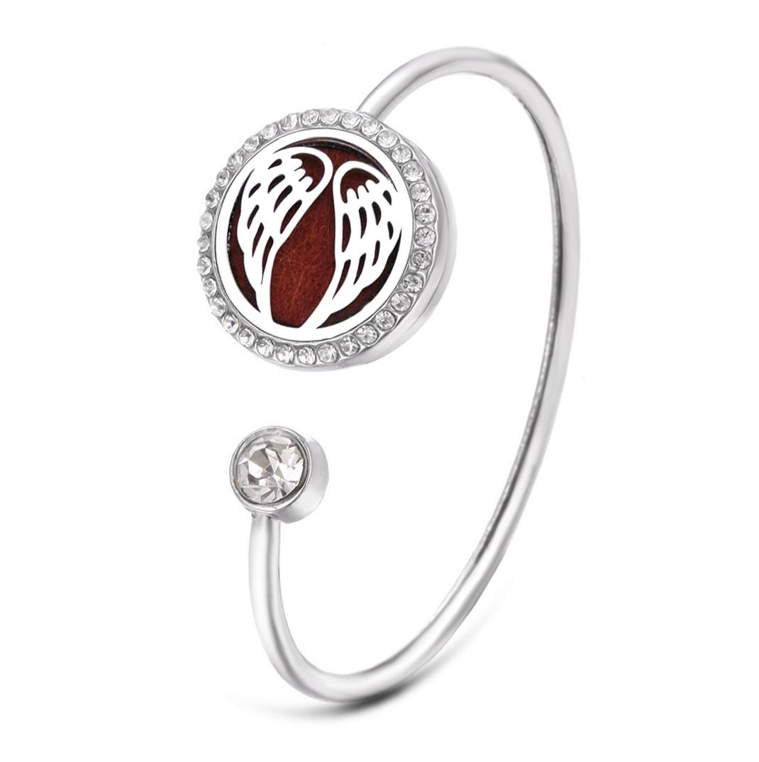 2 pcs Adjustable Tree of Life Essential Oil Diffuser Bracelet — image 1