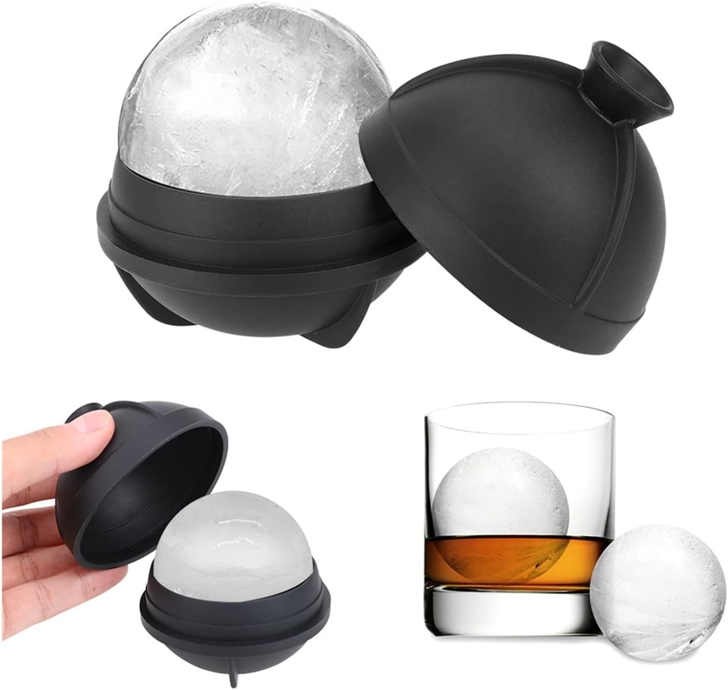 Ice Popsicle Moulds,Food Grade Summer Ice Ball Maker Sphere Mould Ice Cube DIY view 3