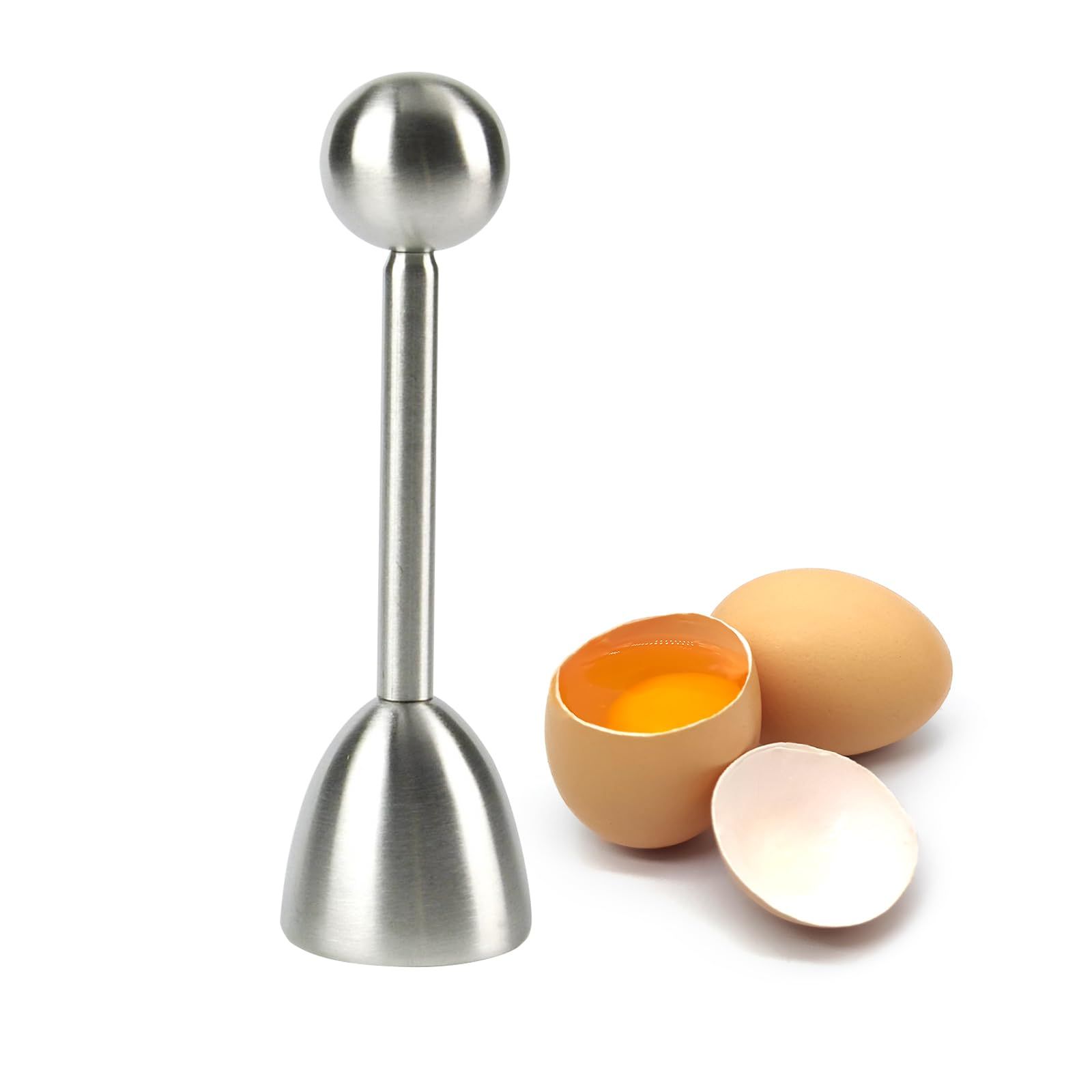 Stainless Steel Egg Cracker Topper Cutter Egg Cracker Opener Shell Separator — image 1