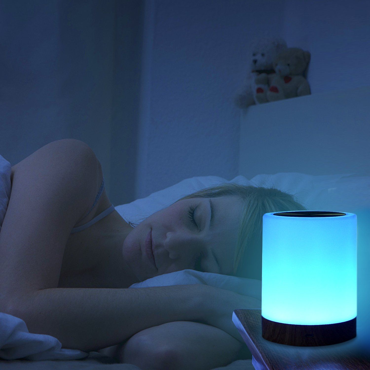 Night Light, Touch Lamp for Bedrooms Living Room Portable Table Bedside Lamps view 4