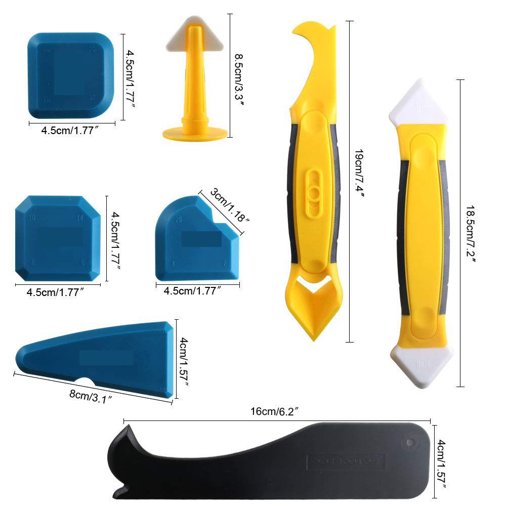 Premium Silicone Sealant Tool Set - Professional Caulking Finisher Kit with view 2
