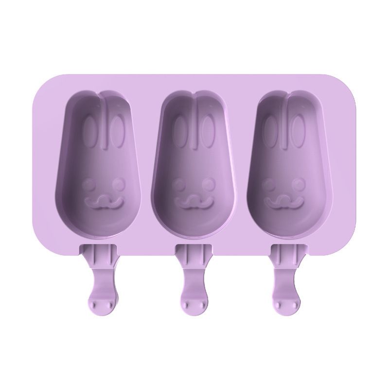 Popsicle Molds,2 Pack Silicone Ice Pop Molds 5 Cavities with Lid, Homemade Ice view 2