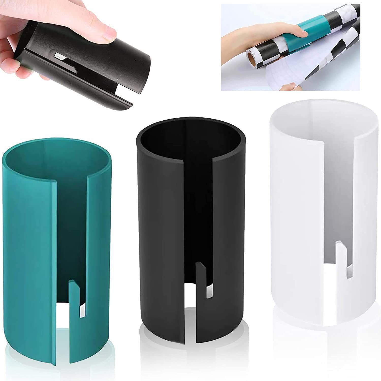 3 Pack Gift Wrap Cutter, Wrapping Paper Cutter Tool Tube, Christmas Paper view 5