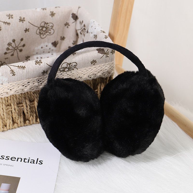 Ear Muffs for Women Faux Fur Winter Girls Earmuffs Fluffy Adjustable Ear view 2