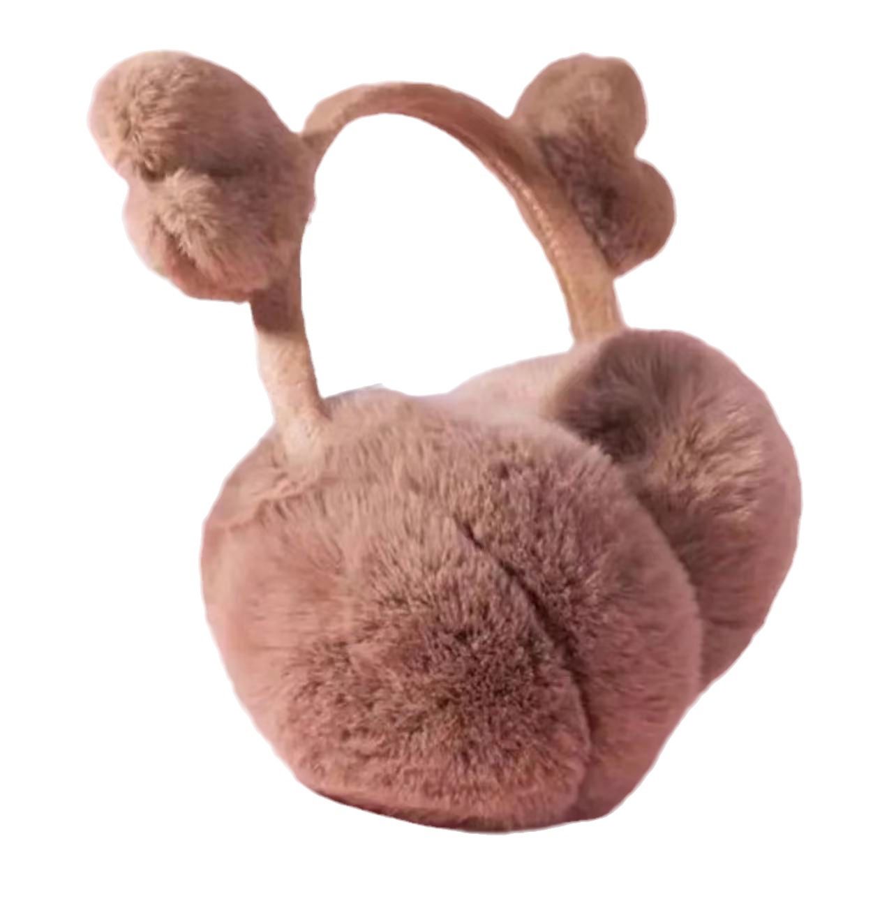 Ear Muffs for Winter Cute Reindeer Antlers Earmuffs Warm Faux Fur Ear Warmers view 2
